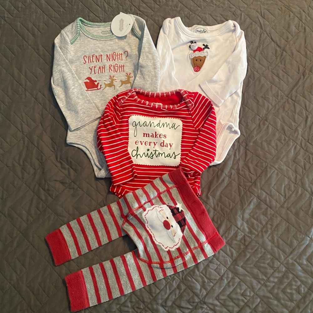 0-6 month Mud Pie Christmas lot